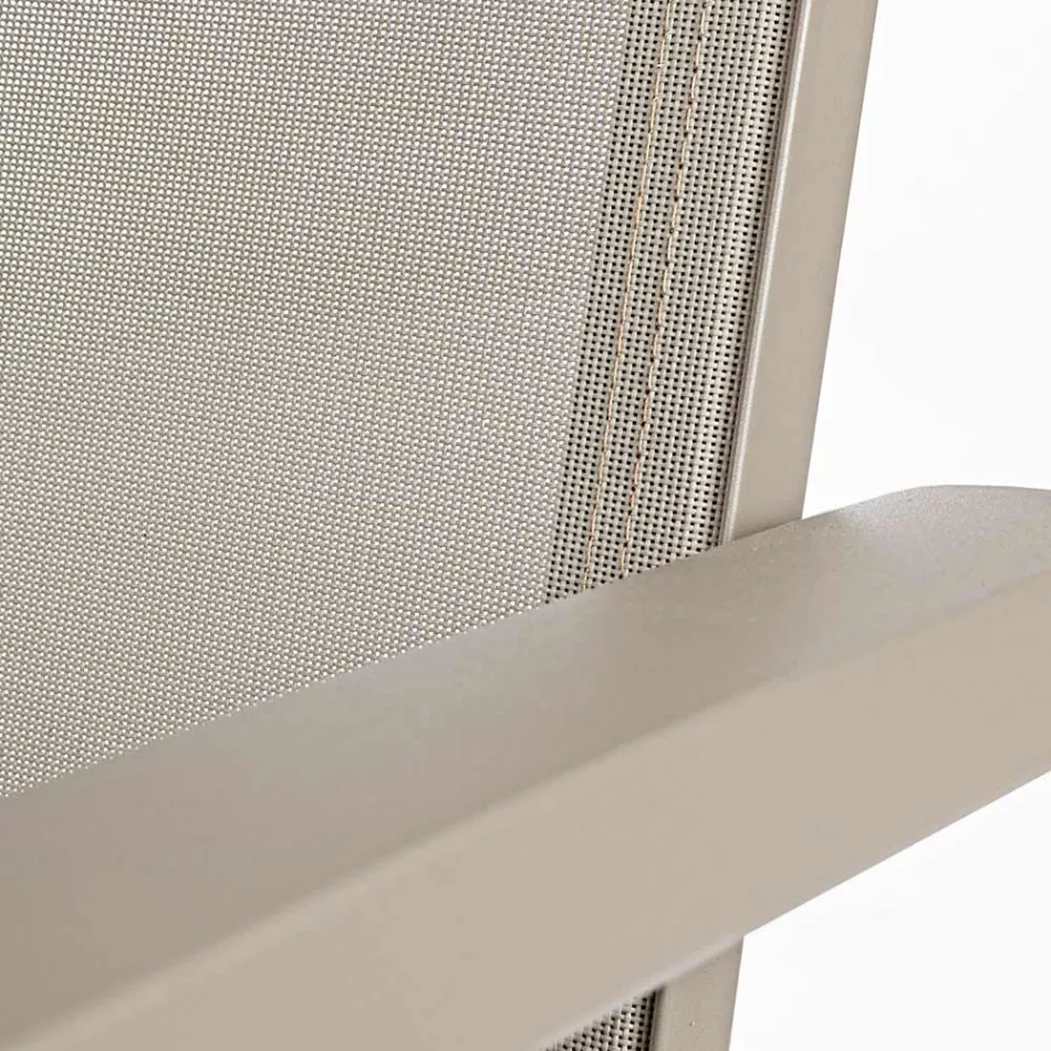 Poltrona da Esterno Reclinabile con Struttura in Alluminio, Homemotion - Ursula Viadurini