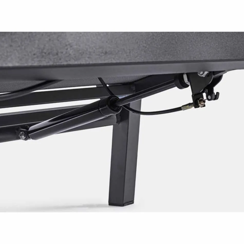 Poltrona da Esterno Reclinabile in Tessuto e Alluminio, 2 Pezzi - Nathy Viadurini