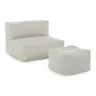 Poltrona da Esterno Rivestita in Tessuto Sfoderabile, Homemotion - Lydia Viadurini