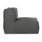 Poltrona da Esterno Rivestita in Tessuto Sfoderabile, Homemotion - Lydia Viadurini