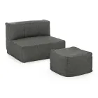 Poltrona da Esterno Rivestita in Tessuto Sfoderabile, Homemotion - Lydia Viadurini