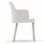 Poltrona da esterno Varaschin Emma di design in alluminio e tessuto Viadurini