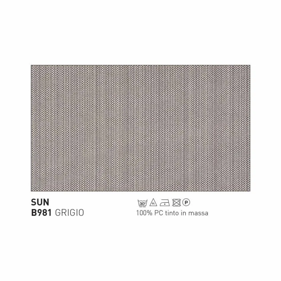 Poltrona da esterno Varaschin Summer Set di design in acciaio bianco Viadurini