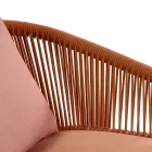 Poltrona da Giardino con Struttura in Alluminio e Corde con Cuscini - Tenda Viadurini