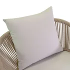 Poltrona da Giardino con Struttura in Alluminio e Corde con Cuscini - Tenda Viadurini