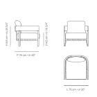 Poltrona da Giardino con Struttura in Legno teak made in Italy - Briga Viadurini