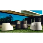 Poltrona da giardino design moderno Roulette Vondom in polietilene Viadurini