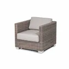 Poltrona da giardino di design intrecciata a mano Elsa Viadurini