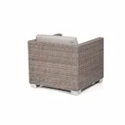 Poltrona da giardino di design intrecciata a mano Elsa Viadurini