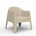 Poltrona da giardino impilabile Solid by Vondom, in polipropilene, 4 pezzi