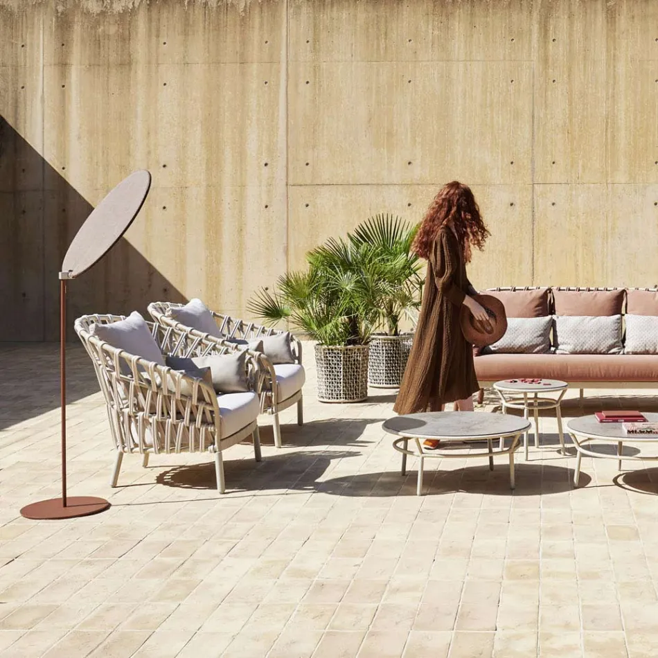 Poltrona da Giardino in Alluminio Made in Italy - Emmacross by Varaschin Viadurini