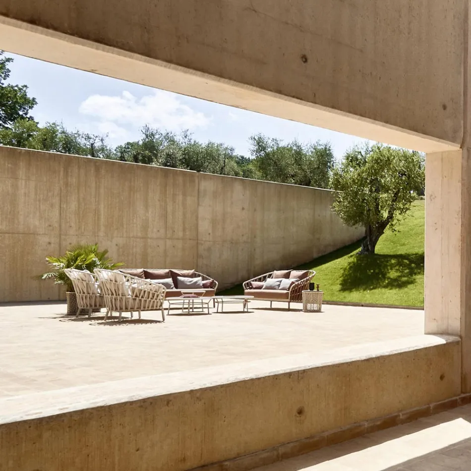 Poltrona da Giardino in Alluminio Made in Italy - Emmacross by Varaschin Viadurini