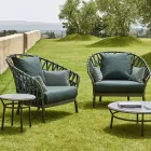 Poltrona da Giardino in Alluminio Made in Italy - Emmacross by Varaschin Viadurini