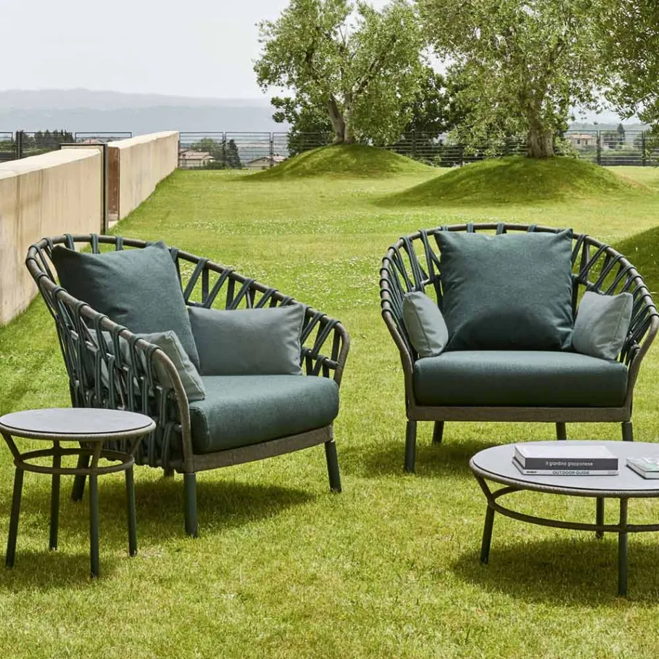 Poltrona da Giardino in Alluminio Made in Italy - Emmacross by Varaschin Viadurini