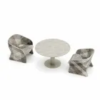 Poltrona da Giardino in Fibra Sintetica Colorata Intrecciata – Maat by Varaschin Viadurini