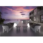 Poltrona da Giardino in Polietilene e Tessuto Made in Italy - Freccia Viadurini