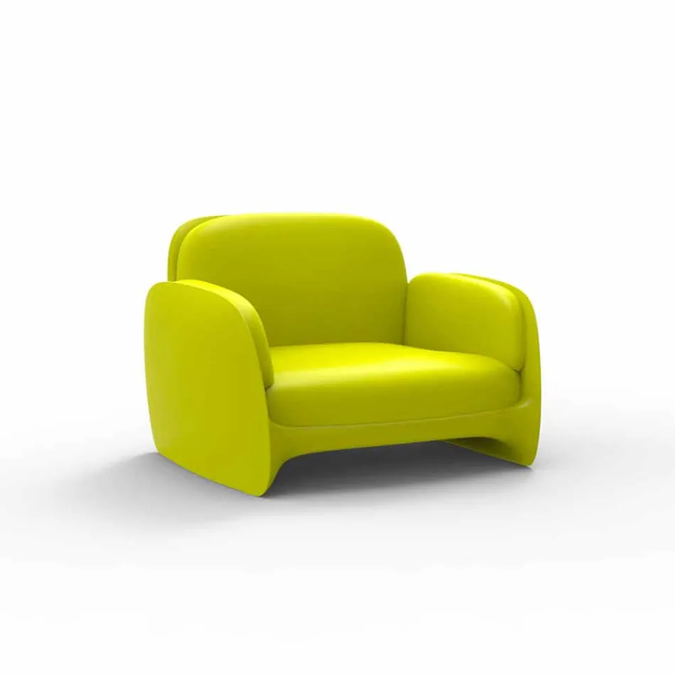 Poltrona da giardino in polietilene Pezzettina by Vondom, di design Viadurini