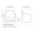 Poltrona da giardino in polietilene Pezzettina by Vondom, di design Viadurini