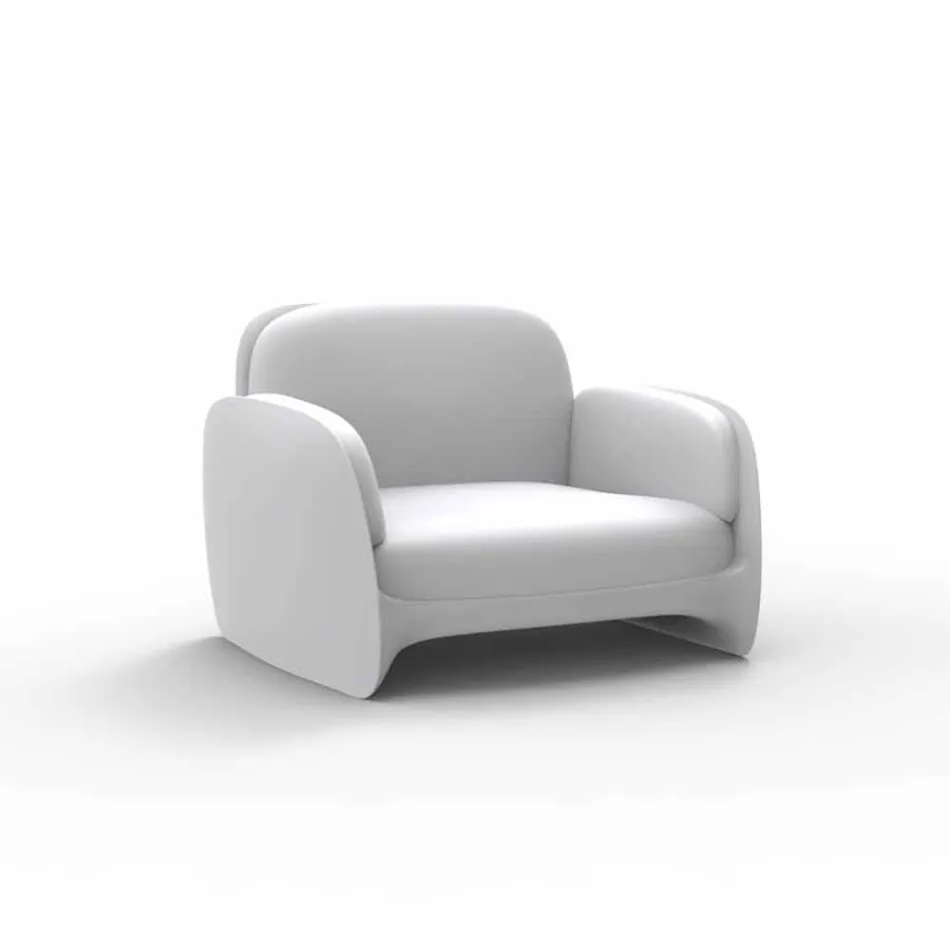 Poltrona da giardino in polietilene Pezzettina by Vondom, di design Viadurini