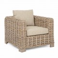 Poltrona da Esterno Coperto e Interno in Rattan di Design Homemotion - Ceara
