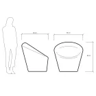 Poltrona da Giardino Polietilene Fluo e Colorato Made in Italy - Colores Viadurini