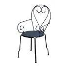 Poltrona da Giardino Realizzata Interamente in Metallo - Archivio Viadurini