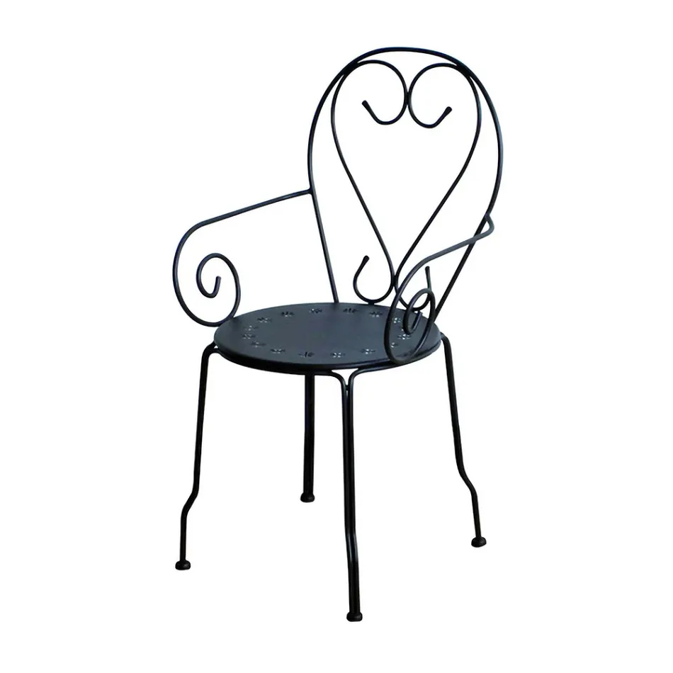 Poltrona da Giardino Realizzata Interamente in Metallo - Archivio Viadurini