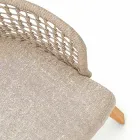 Poltrona da giardino Varaschin Emma moderna in legno iroko massello Viadurini