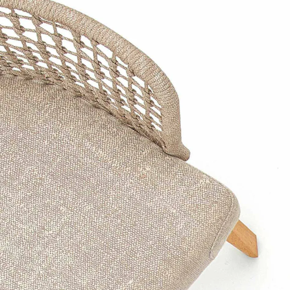 Poltrona da giardino Varaschin Emma moderna in legno iroko massello Viadurini