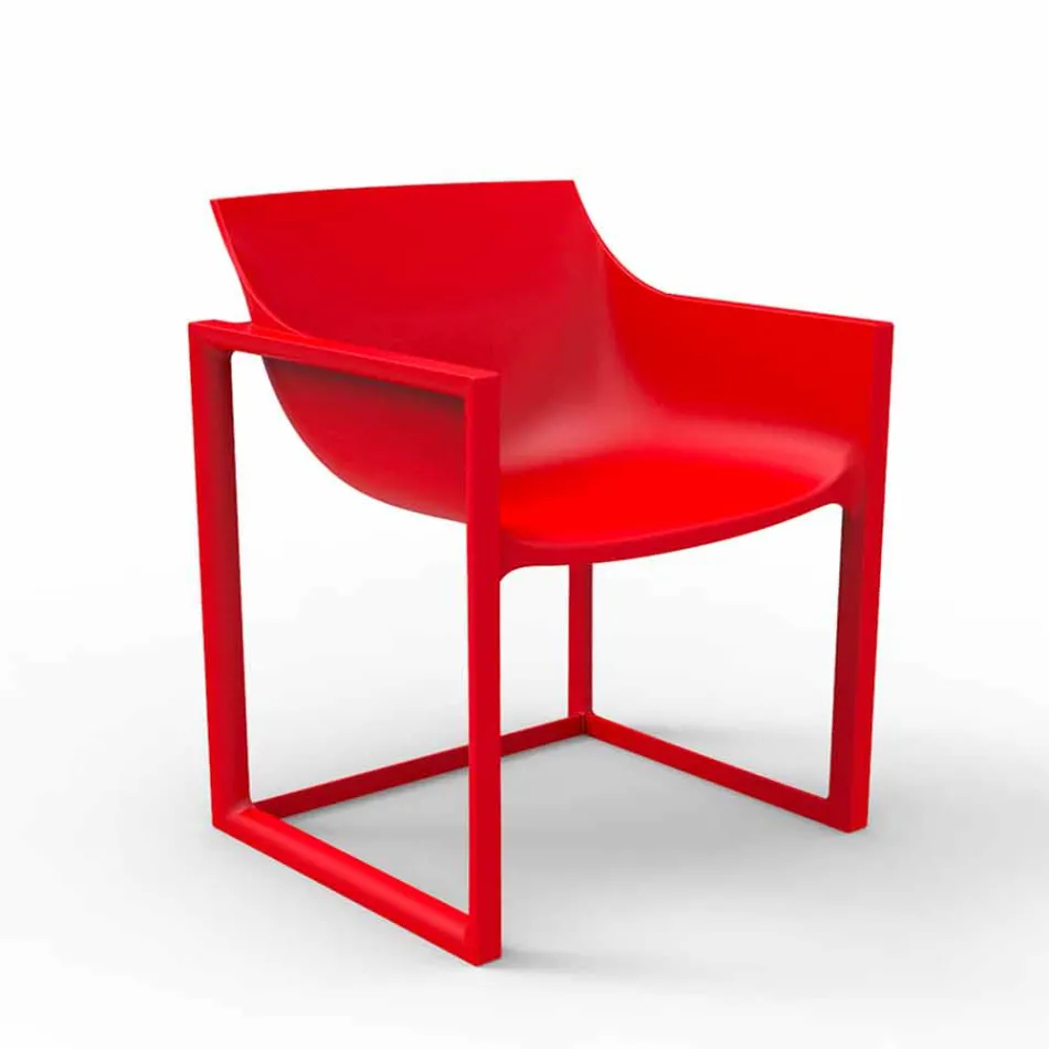 Poltrona da giardino WallStreet Vondom, polipropilene e fibra di vetro Viadurini