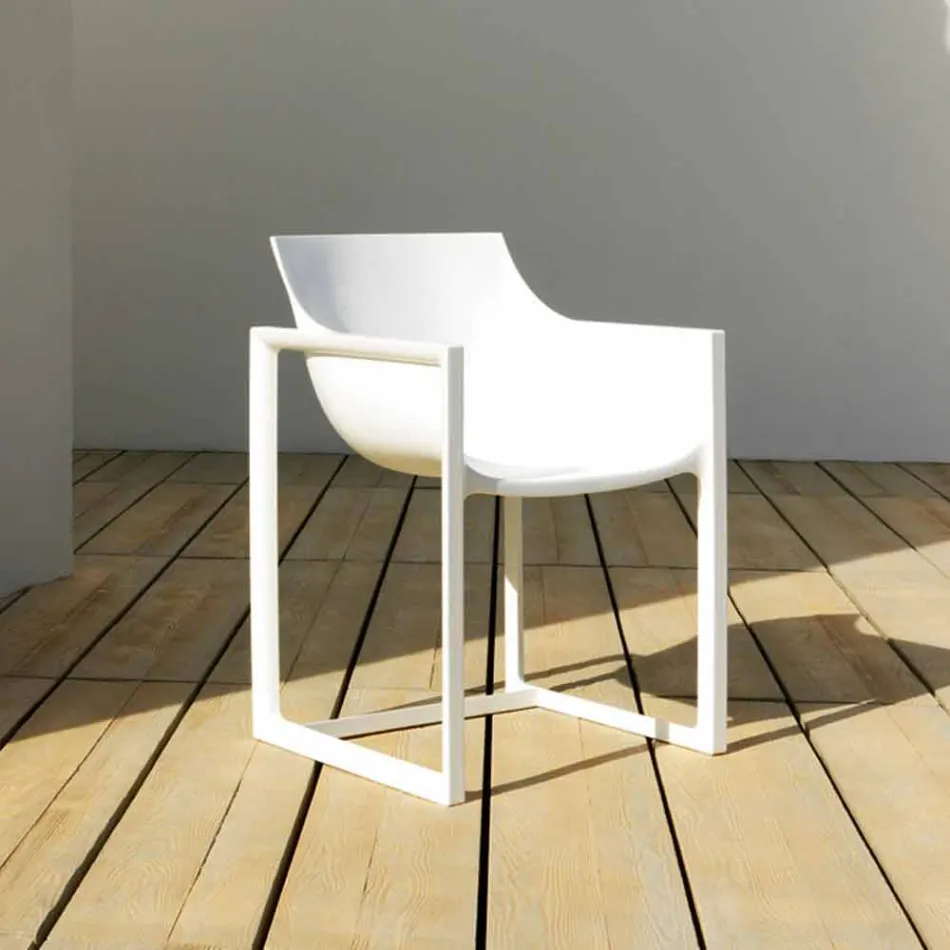 Poltrona da giardino WallStreet Vondom, polipropilene e fibra di vetro Viadurini