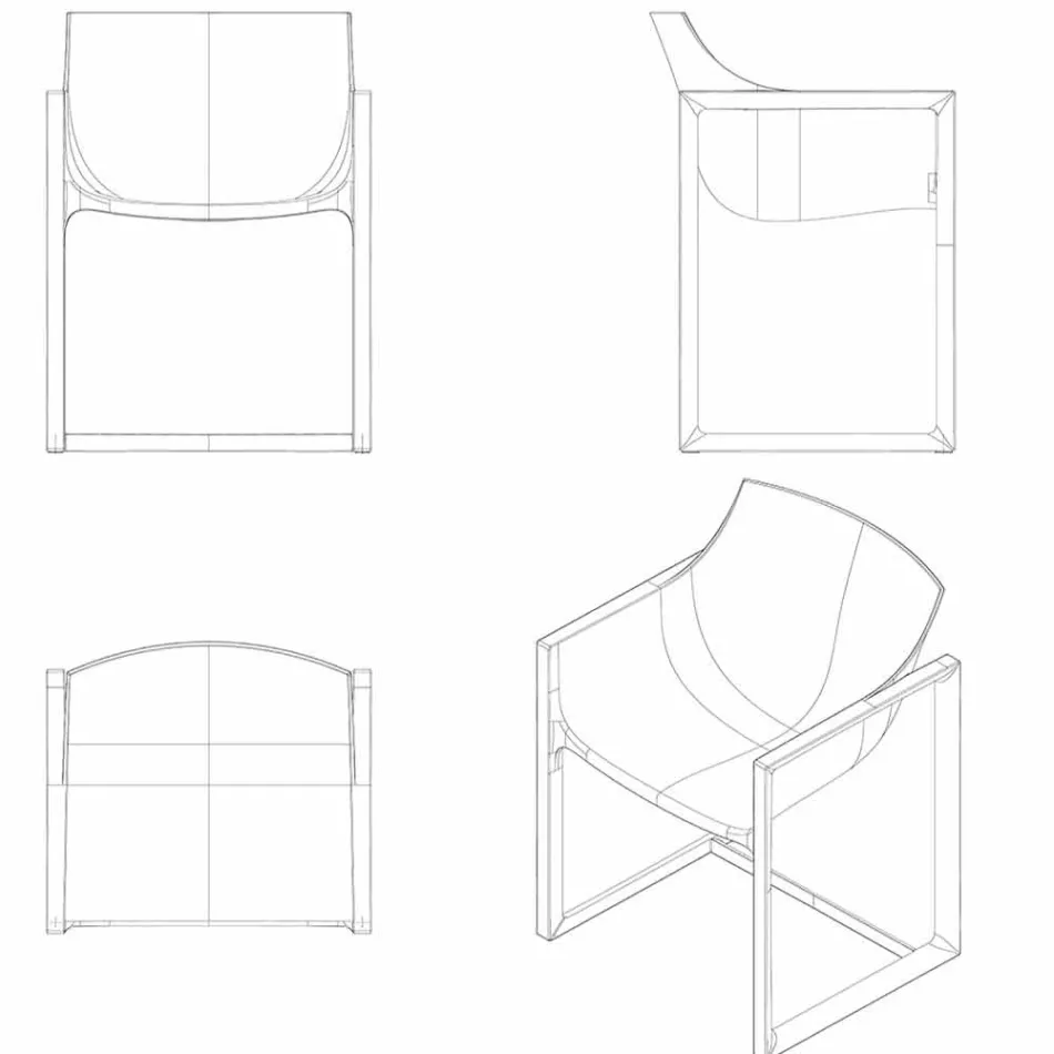 Poltrona da giardino WallStreet Vondom, polipropilene e fibra di vetro Viadurini