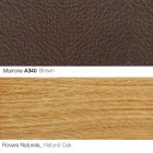 Poltrona da Salotto con Poggiapiedi in Pelle e Legno Made in Italy - Butterfly Viadurini