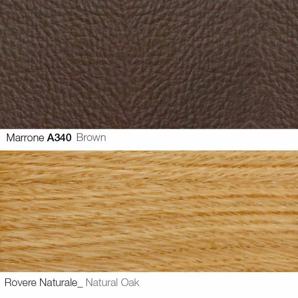 Poltrona da Salotto con Poggiapiedi in Pelle e Legno Made in Italy - Butterfly Viadurini