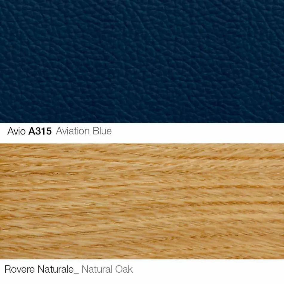 Poltrona da Salotto con Poggiapiedi in Pelle e Legno Made in Italy - Butterfly Viadurini