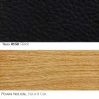 Poltrona da Salotto con Poggiapiedi in Pelle e Legno Made in Italy - Butterfly Viadurini