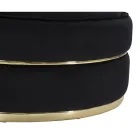 Poltrona da Salotto Imbottita e Rivestita in Tessuto con Decori - Patch Viadurini