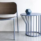 Poltrona da Salotto in Legno e Metallo Made in Italy 2 Pezzi - Saffia Viadurini