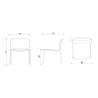 Poltrona da Salotto in Legno e Metallo Made in Italy 2 Pezzi - Saffia Viadurini