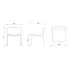 Poltrona da Salotto in Tessuto e Metallo Made in Italy 2 Pezzi - Sangria Viadurini