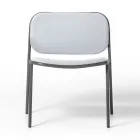 Poltrona da Salotto in Tessuto e Metallo Made in Italy 2 Pezzi - Sangria Viadurini