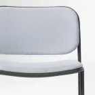 Poltrona da Salotto in Tessuto e Metallo Made in Italy 2 Pezzi - Sangria Viadurini