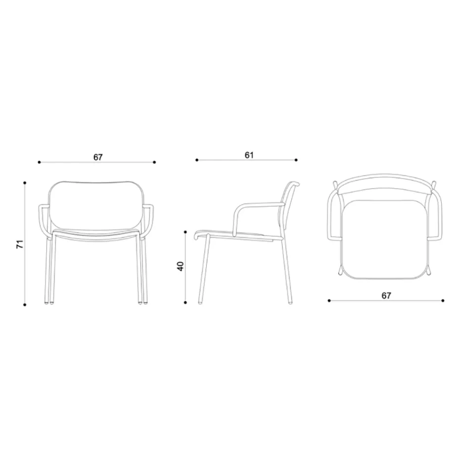 Poltrona da Salotto Rivestita in Tessuto Made in Italy 2 Pezzi - Sangria Viadurini