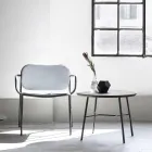 Poltrona da Salotto Rivestita in Tessuto Made in Italy 2 Pezzi - Sangria Viadurini