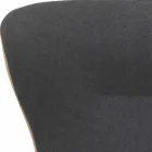 Poltrona da Soggiorno Girevole in Pelle e Metallo Made in Italy - Butterfly Viadurini