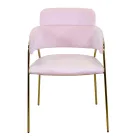 Poltrona da Soggiorno Realizzata in Metallo Oro e Velluto - Bandiera Viadurini