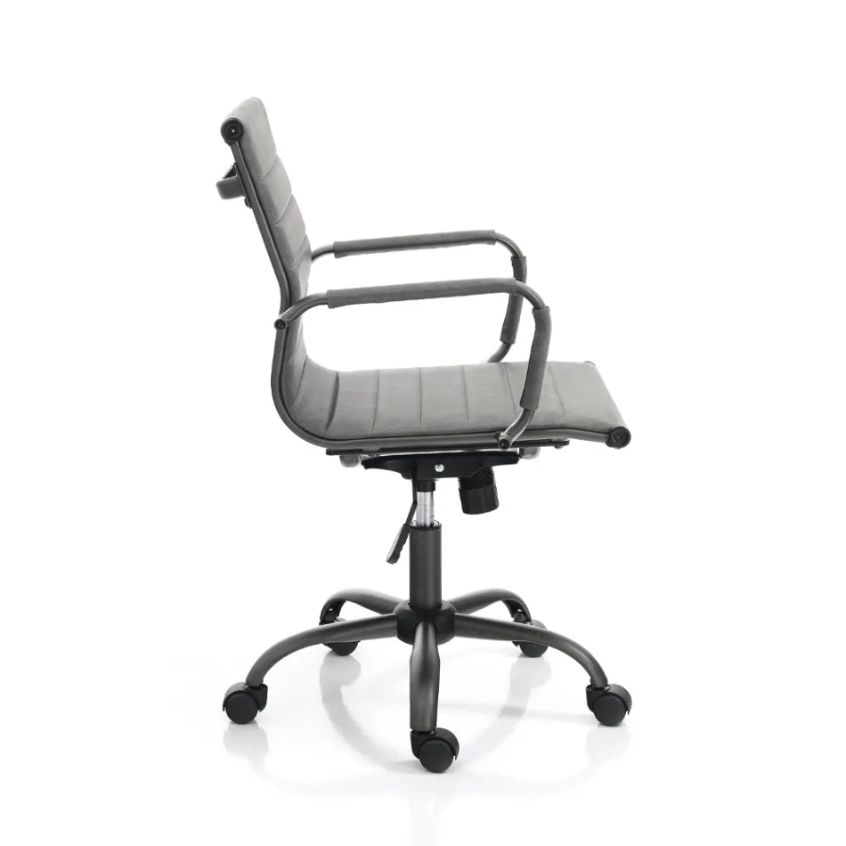 Poltrona da Ufficio con Schienale Alto o Basso - Rubidio Viadurini