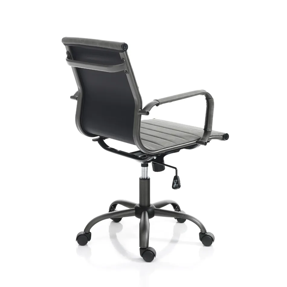 Poltrona da Ufficio con Schienale Alto o Basso - Rubidio Viadurini