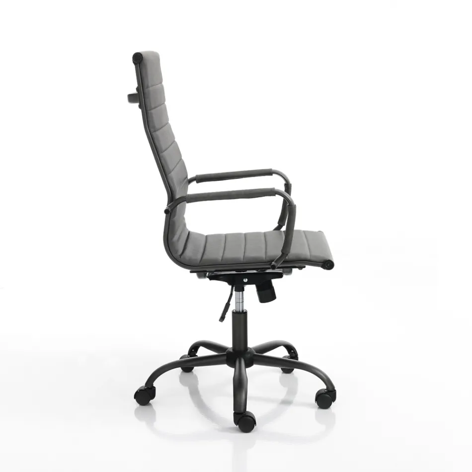 Poltrona da Ufficio con Schienale Alto o Basso - Rubidio Viadurini