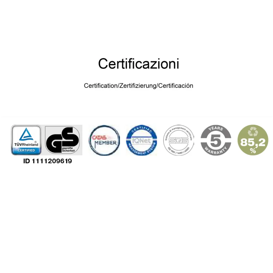 Poltrona da Ufficio Ergonomica Girevole con Ruote e Poggiatesta - Gimiglia Viadurini